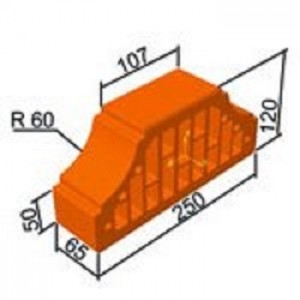 Кирпич фасонный КФпр-6 Prokeram